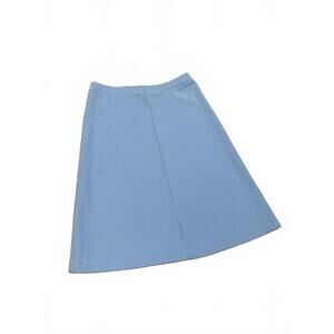 Vintage Light Blue and White Striped Women's Skirt